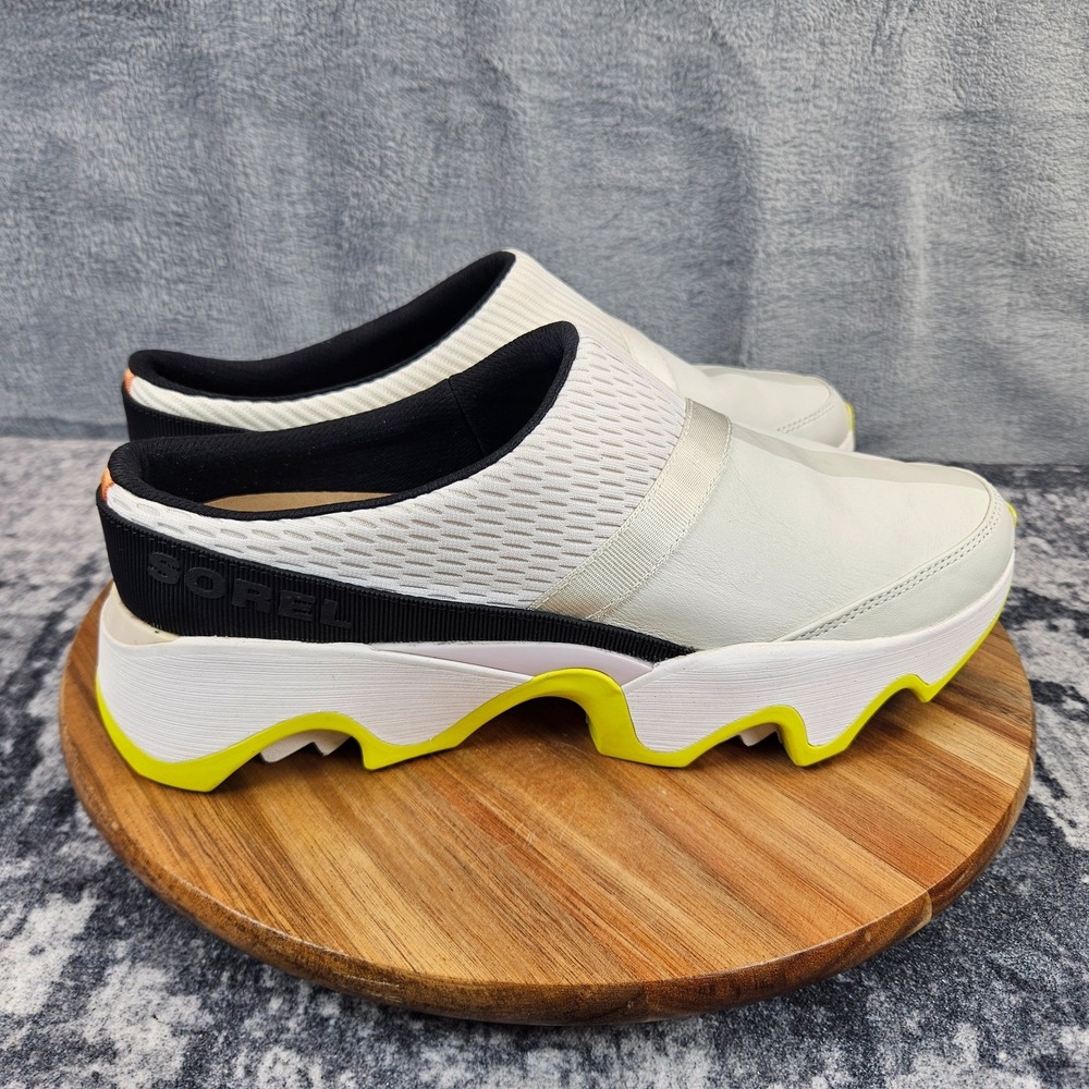 Sorel Kinetic Impact II Mule Womens 12 White Casual Comfort Shoes NL4955-126